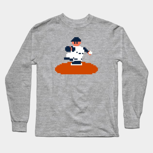 RBI Baseball Pitcher - Detroit Long Sleeve T-Shirt by The Pixel League